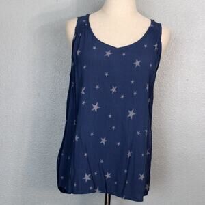 Eddie Bauer Thistle Tank Star Baltic Print Size Medium